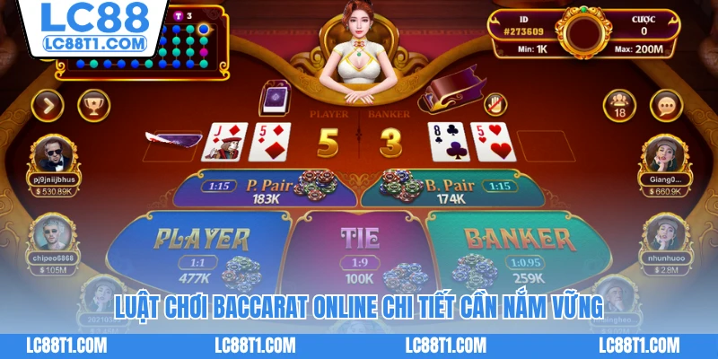Luật Baccarat Online Từ A Đến Z Giúp Bạn Tăng Vốn 100 Lần